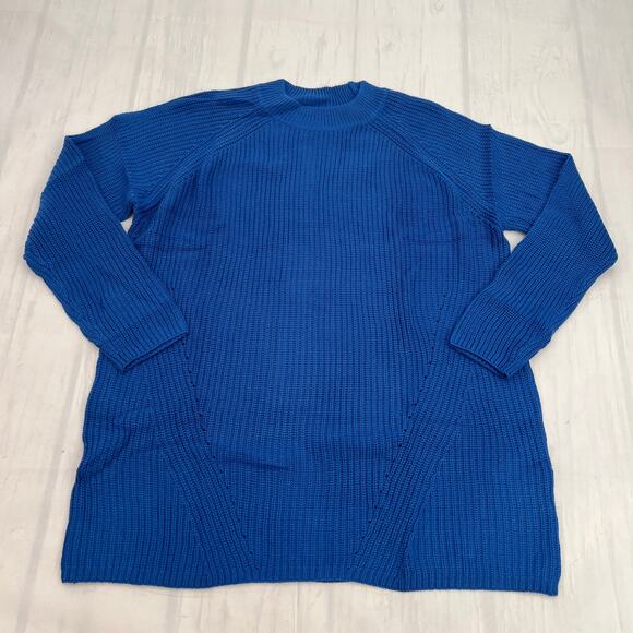 NIUBIA Women's Long Sleeve Crew Neck Cozy Knit Raglan Tunic Sweaters Casual 2XL - Picture 3 of 6